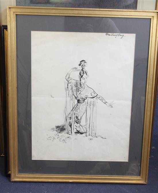 § Cecil Beaton (1904-1980) Mei Lan Fang 23 x 17.5in.